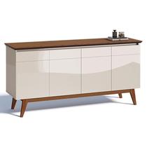 Aparador para Sala Buffet Classic 1.6 com Gaveta Off White Freijó - Imcal