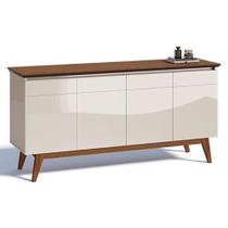 Aparador Para Sala Buffet Classic 1.8 Off White Freijó - Imcal Aparador Para Sala Buffet Classic 1.8 Off White Freijó - Imcal