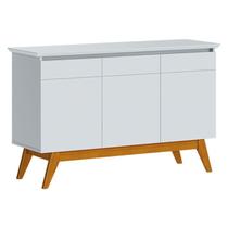Aparador para Sala Buffet Classic 3 Portas Branco Acetinado - Imcal Aparador para Sala Buffet Classic 3 Portas Branco Acetinado - Imcal