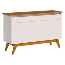 Aparador para Sala Buffet Classic 3 Portas Off White Freijó - Imcal Aparador para Sala Buffet Classic 3 Portas Off White Freijó - Imcal