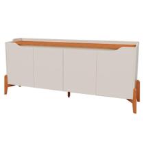 Aparador Para Sala Buffet Studio 1.6 Off White Nature - Imcal