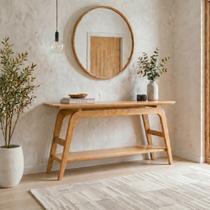 Aparador para Sala Design Moderno 160cm com Prateleira em Madeira Maciça Aparador para Sala Design Moderno 160cm com Prateleira em Madeira Maciça