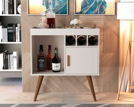 Aparador Paris Adega Cantinho do Café com 1 porta e pés palito - Várias Cores