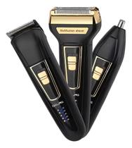 Aparador Pelos Barba Nariz Orelha Shaver 3 Em 1 Daling DL-9001 Preto/dourado 110v/220v Aparador Pelos Barba Nariz Orelha Shaver 3 Em 1 Daling DL-9001 Preto/dourado 110v/220v