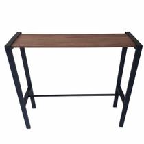 Aparador Prateleira Industrial Mônaco Mdf Amêndoa 80Cm