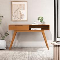 Aparador Puxador Usinado e Pés em Madeira Maciça 100% MDF 136cm Tucumã Nature Aparador Puxador Usinado e Pés em Madeira Maciça 100% MDF 136cm Tucumã Nature