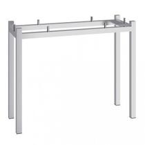 Aparador Retangular em Aço 100cm x 83cm x 35cm Arizona Prata