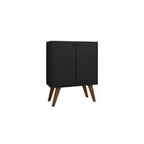 Aparador Retro 2 Portas Equador Preto Casa Mobilia