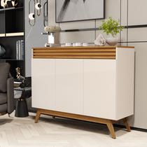Aparador Retrô Moderno 100% MDF com 3 Portas Buffet Organizador para Sala de Estar e Jantar Aparador Retrô Moderno 100% MDF com 3 Portas Buffet Organizador para Sala de Estar e Jantar