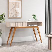 Aparador Ripado Açaí com 1 Gaveta 136cm Aparador Ripado Açaí com 1 Gaveta 136cm