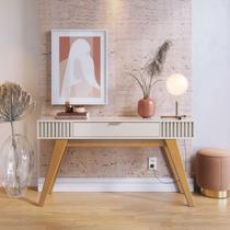 Aparador Ripado para Sala 136x74cm Riviera Off White Aparador Ripado para Sala 136x74cm Riviera Off White