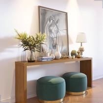 Aparador Rubi 2m Madeira Em Lâmina Jequitibá-Rosa Sala De Estar Imbuia - Rede Móveis