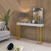 Aparador Sala 90cm Pés De Ferro Cor Dourado Moderno Sem Gaveta (off) Aparador Sala 90cm Pés De Ferro Cor Dourado Moderno Sem Gaveta (off)