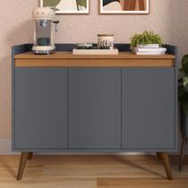 Aparador Sala Armário Cozinha Cantinho Do Café Hall De Entrada 3 Portas Virginia - Várias Cores