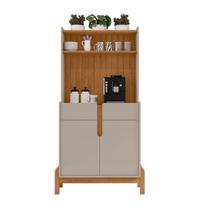 Aparador Sala de Estar Armário Buffet Ripado para Cozinha Cantinho Do Café Lizz - Offwhite