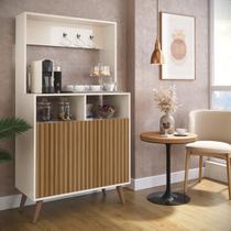 Aparador Sala De Estar Buffet Cantinho Do Café Armário 2 Portas Prateleira Interna Vicente K7 Plus