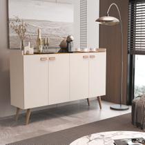 Aparador Sala De Estar Buffet Retrô Armário Cozinha 4 Portas Cantinho Do Café Industrial Zeus