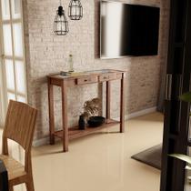 Aparador Sala de Estar New Rústico W02 Madeira Maciça Imbuia - Lyam Decor