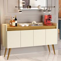 Aparador Sala De Estar Retrô Buffet Cantinho Do Café Hall De Entrada Luxo 4 Portas Cores Outlet Plus