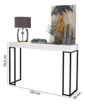 Aparador Sala Hotel 1,20mt Mdf Planalto Pés De Ferro