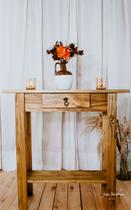 Aparador sala quarto Madeira 1 gaveta 80 cm altura cor mel