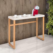 Aparador Slim Cantinho do Café em MDF Pés em Madeira Maciça Cor:OffWhite Aparador Slim Cantinho do Café em MDF Pés em Madeira Maciça Cor:OffWhite