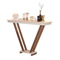 Aparador Supreme Invertido Off White Pés de Eucalipto Maciço Móveis Decor