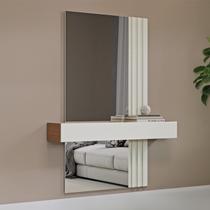 Aparador Suspenso Espelhado Ripado 1 Gaveta 110cm TB486E Dalla Costa