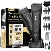 Aparadores de pelos corporais ENSSU 2 em 1 para homens com base de carregamento