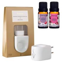 Aparalho Eletrico Difusor Aromatizador De Essencia Via Aroma com Essencia Ameixa e Cereja Negra