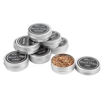Aparas de madeira para defumar Pilipane, kit com 8 unidades, madeira natural de frutas