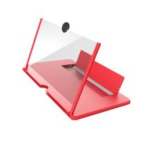 Aparelho ampliador de tela de celular 12 polegadas 3d vermelho Aparelho ampliador de tela de celular 12 polegadas 3d vermelho