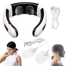 Aparelho Anti Estresse Para Pescoço Com Eletroestimulação Muscular E Design Ergonômico 3D Original