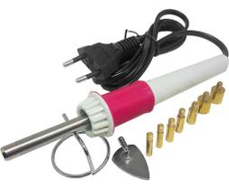 Aparelho Aplicador Strass Cristal Hotfix 8 Ponteiras Bivolt