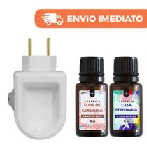 Aparelho Aromatizador Difusor de Ambiente Elétrico Aromania 2 Essências 10ml Perfume Contínuo para Casa e Escritório