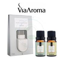 Aparelho Aromatizador Difusor de Ambiente Elétrico Standard Branco Via Aroma com 2 Essencia Essencia:Standard+Bamboo+Cap Aparelho Aromatizador Difusor de Ambiente Elétrico Standard Branco Via Aroma com 2 Essencia Essencia:Standard+Bamboo+Cap