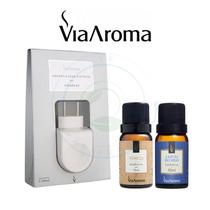 Aparelho Aromatizador Difusor de Ambiente Elétrico Standard Branco Via Aroma com 2 Essencia Essencia:Standard+Vanilla+La Aparelho Aromatizador Difusor de Ambiente Elétrico Standard Branco Via Aroma com 2 Essencia Essencia:Standard+Vanilla+La
