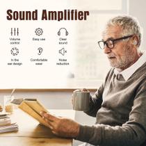 Aparelho auditivo ajustável para pacientes idosos com surdez