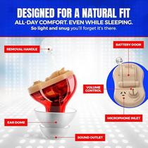 Aparelho Auditivo para Idoso Lado Direito Invisível Mini Nano Amplificador de Som Fácil Ajuste