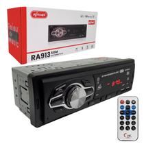 Aparelho Auto Radio Automotivo Mp3 1 Din Bluetooth Som Usb KP-RA913