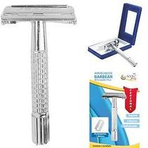 Aparelho Barbear Articulado Aço Inox Prateado NYBC Beauty Manual