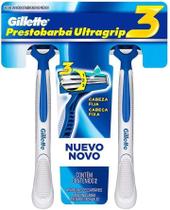 Aparelho Barbear Gillette Prestobarba Ultragrip3 2 unidades