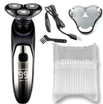 Aparelho Barbear Máquina Barbeador Masculino Shave Rotações - kemei Aparelho Barbear Máquina Barbeador Masculino Shave Rotações - kemei