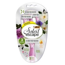 Aparelho bic soleil escape rosa e magnolia 3x1
