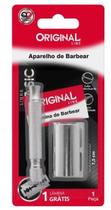Aparelho De Barbear Antigo Metal Retrô 1 Lâmina Navalha Aço