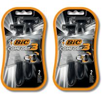 Aparelho de Barbear Bic Comfort 3 Lâmina Tripla Pack 4 Unidades