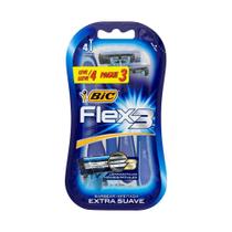 Aparelho de Barbear Bic Flex 3 Azul Leve 4 Pague 3