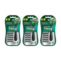 Aparelho De Barbear Bic Flex 3 Hybrid+5Un Cargas Sensit-3Un