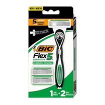 Aparelho de Barbear BIC Flex 5 Sensitive Recarregável 5 Lâminas