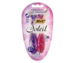 Aparelho de Barbear BIC Soleil - 2 Unidades Rosa e Roxo